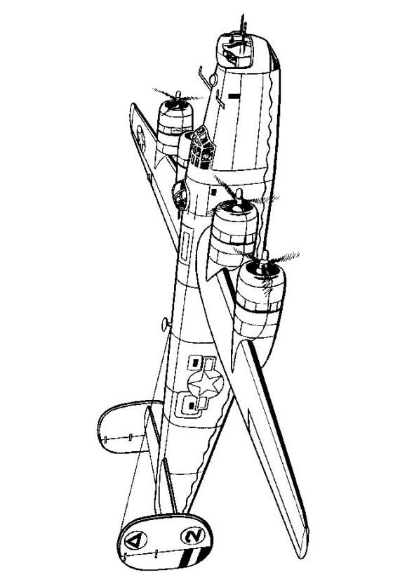 Ww2 Kids Aircraft Wwii Coloring Pages Fun Plane Airplane Outlines Focke Kleurplaten Drawing War